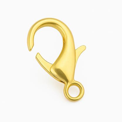 Broche Cangrejo 19x10mm Dorado Brillante