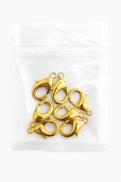 Broche Cangrejo 19x10mm Dorado Brillante