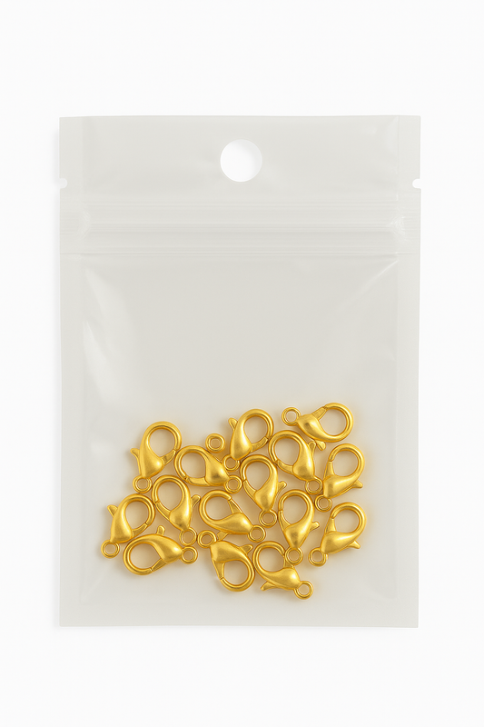 Broche Cangrejo 12x6mm Dorado