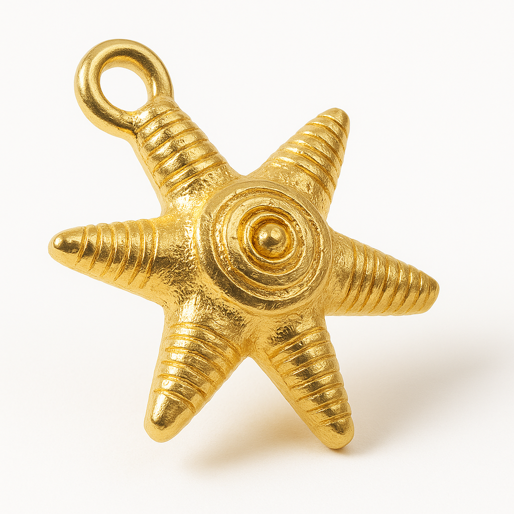 Dije Chapa Navidad Piñata 18.5x13.5mm Dorado