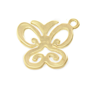 Dije Chapa Mariposa 25x21mm Dorado