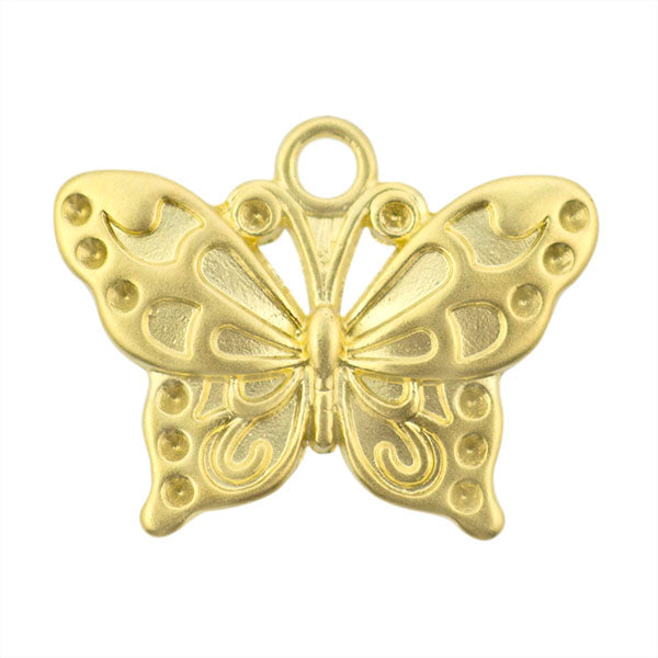 Dije Chapa Insecto Mariposa 19x23mm Dorado