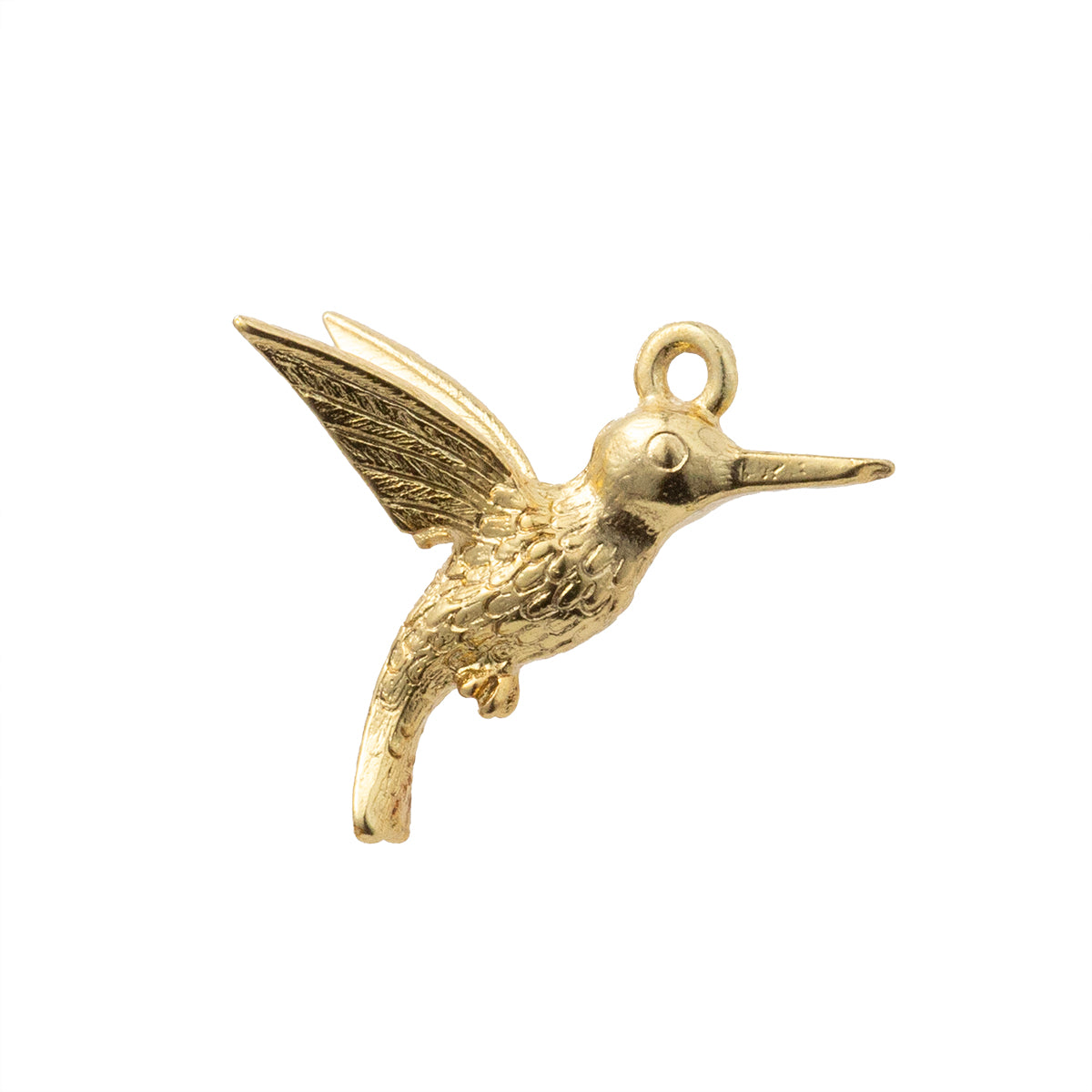 Dije Colibrí 24x5mm Dorado