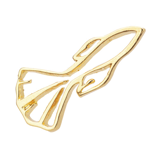 Dije Chapa Pez Calado 24.8x12mm Dorado