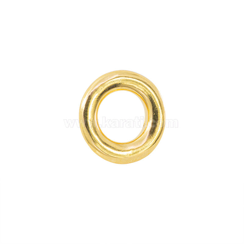 Dije Chapa Aro 15.3mm Dorado Brillante