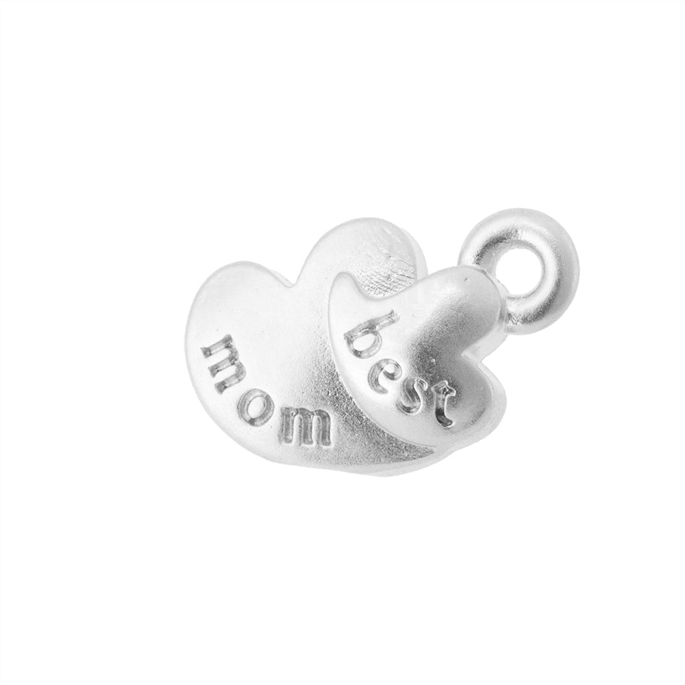 Dije Best Mom 13x8mm Níquel