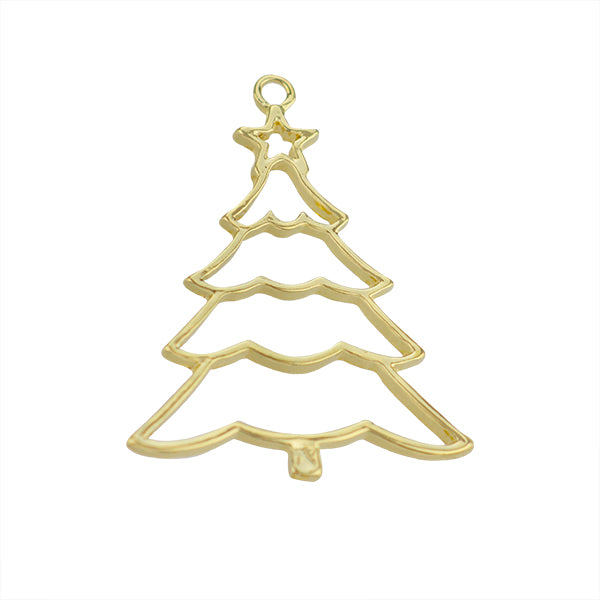 Dije Chapa Arbol 44x35mm Dorado