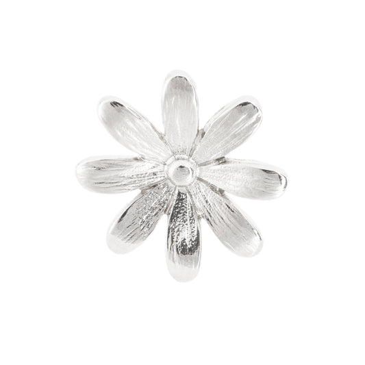 Dije Flor Margarita 25x26mm Niquel