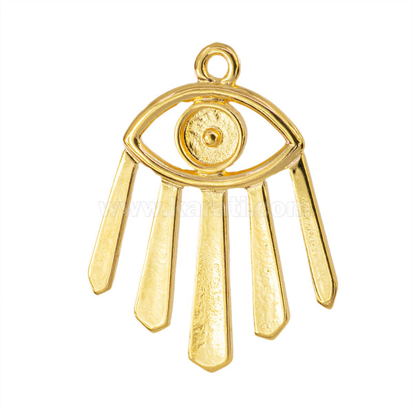 Dije Chapa Ojo 36.8x29mm Dorado