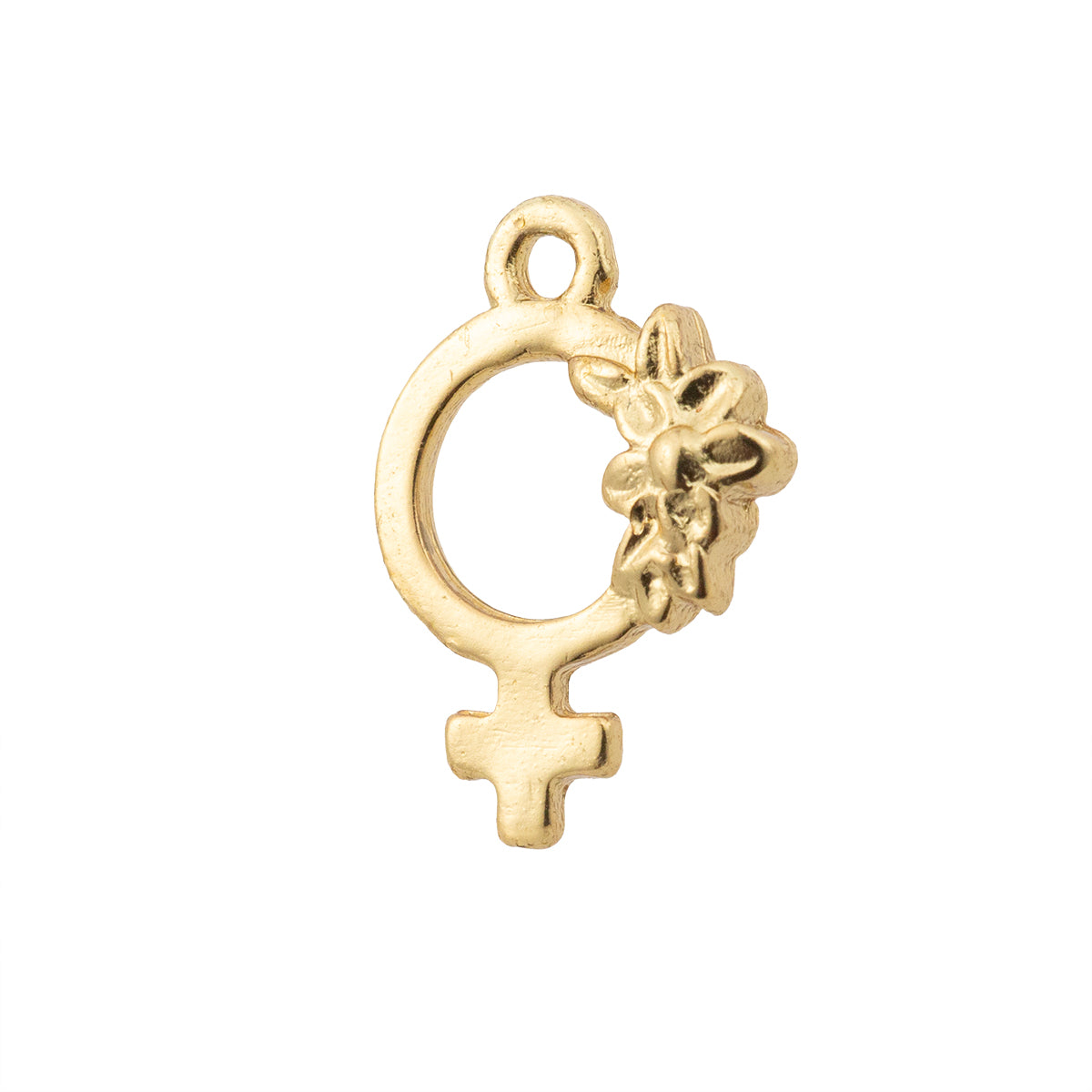 Dije Símbolo Femenino 18x12mm Dorado