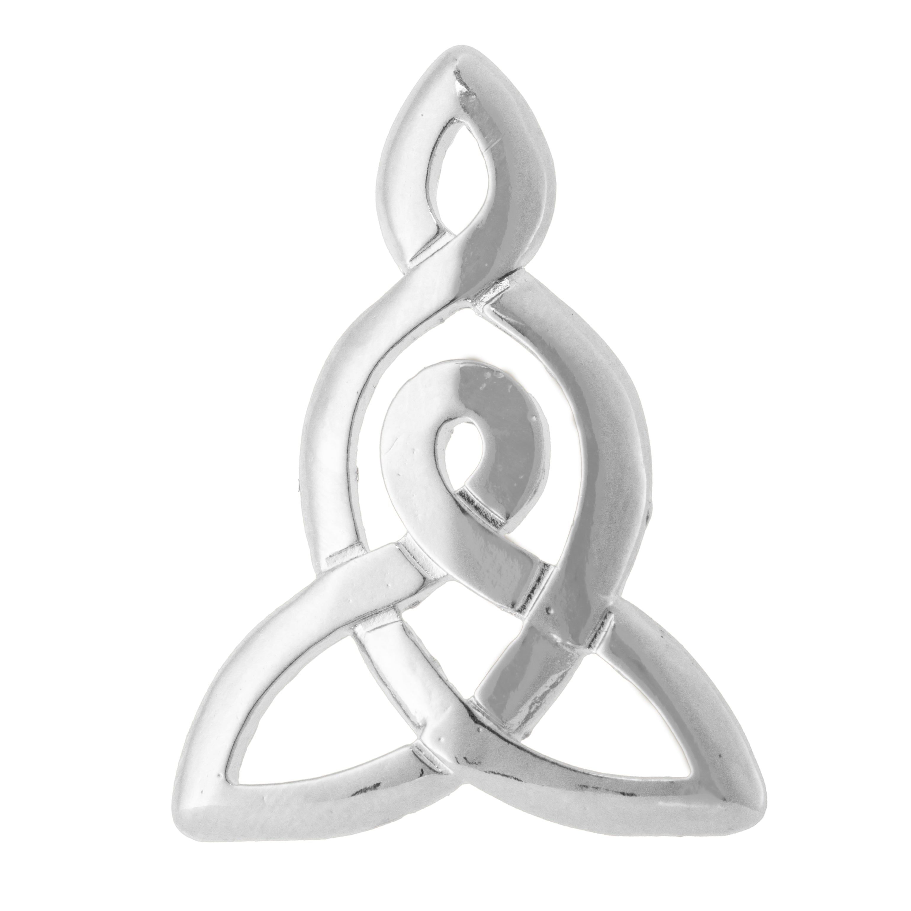 Dije Nudo Celta 28x21mm Níquel