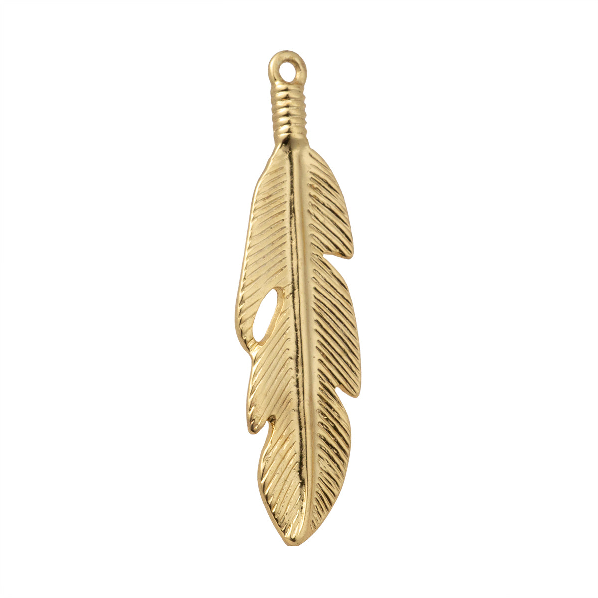 Dije Alas y Plumas 50.5x13.5mm Dorado