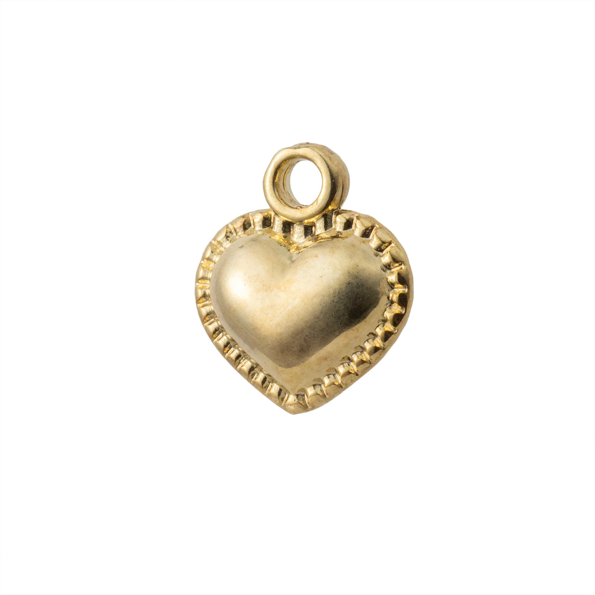 Dije Corazón 13x11.5mm Dorado