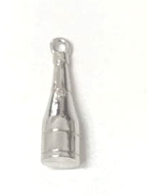 Dije Botella de Vino 23.4x6.5mm Niquel