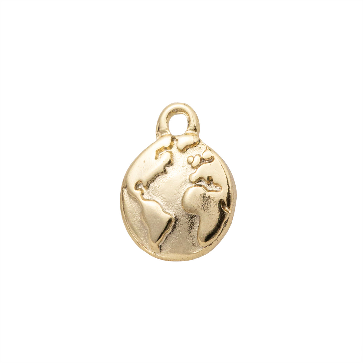 Dije Mundo 13x10mm Dorado