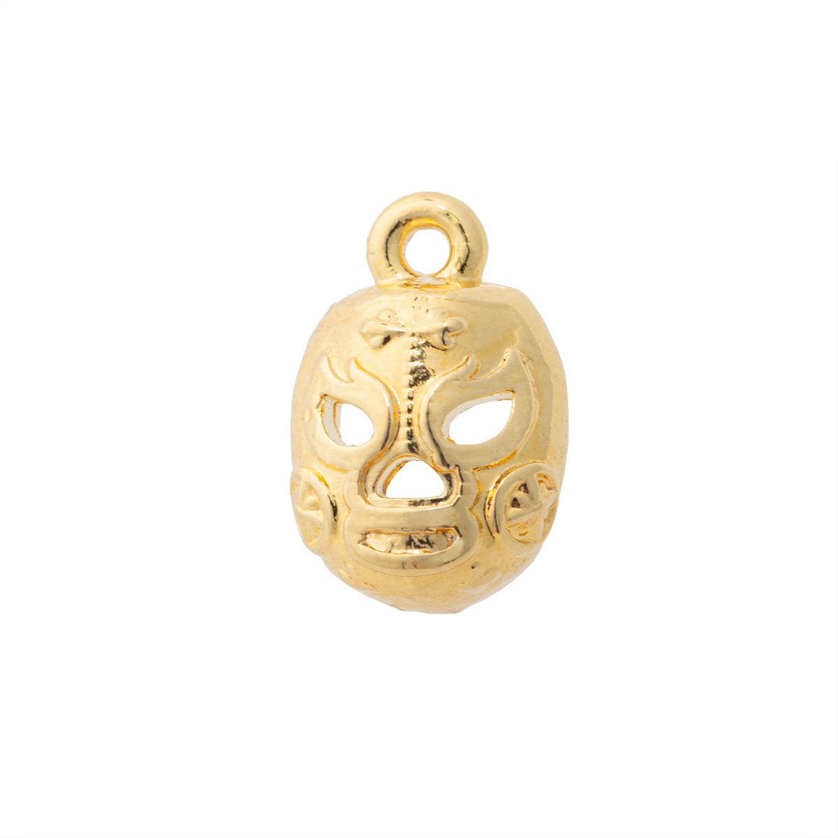 Dije Mascara de Luchador 13x8.8mm Dorado
