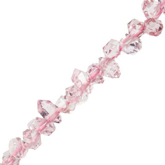 Diamante Herkimer Facetado 1.5-2x2-2.5mm Rosa