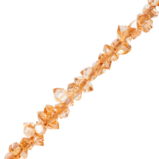 Diamante Herkimer Facetado 1.5-2x2-2.5mm Naranja