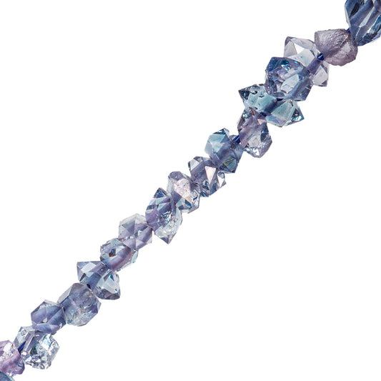 Diamante Herkimer Facetado 1.5-2x2-2.5mm Azul