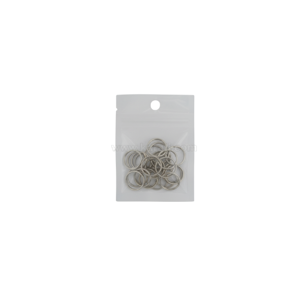 Argolla Doble 10x0.7mm Plateado Brillante