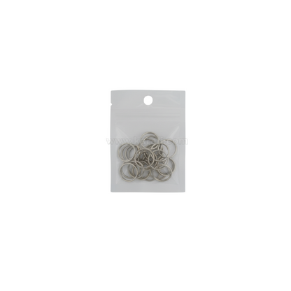 Argolla Doble 10x0.7mm Plateado Brillante