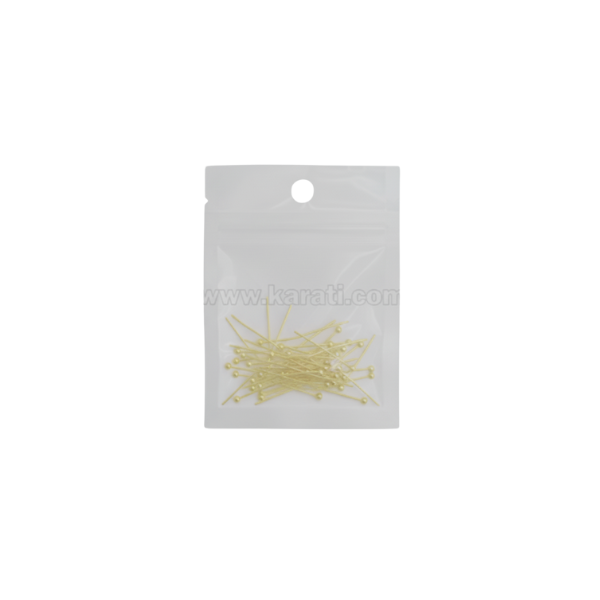 Alfiler Cabeza Redonda 35x.6mm Dorado 3