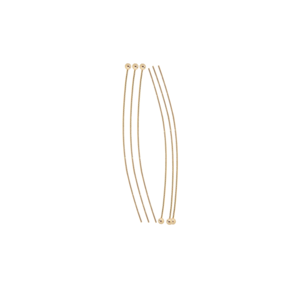 Alfiler Cabeza Redonda 50x.65mm Dorado