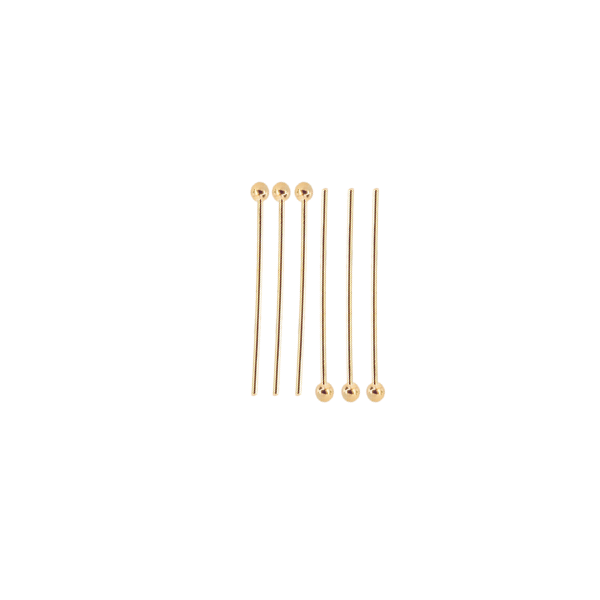 Alfiler Cabeza Redonda 20x.6mm Dorado