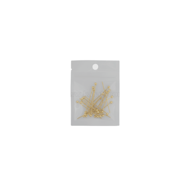 Alfiler Cabeza Redonda 20x.6mm Dorado 3