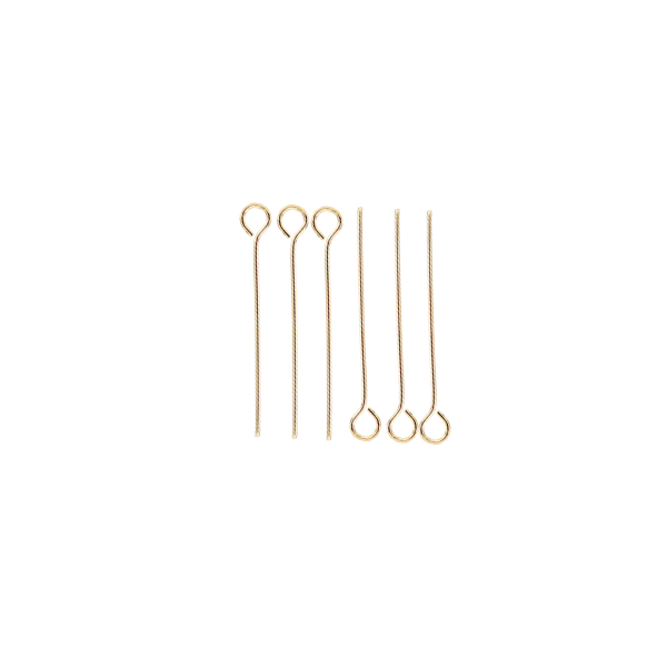 Alfiler Ojal 25x.6mm Dorado