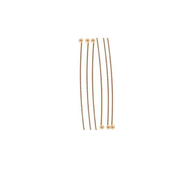 Alfiler Cabeza Redonda 30x.6mm Dorado