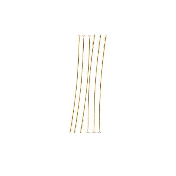 Alfiler Cabeza Plana 40x1.4mm Dorado