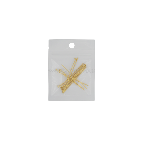 Alfiler Cabeza Plana 40x1.4mm Dorado 3