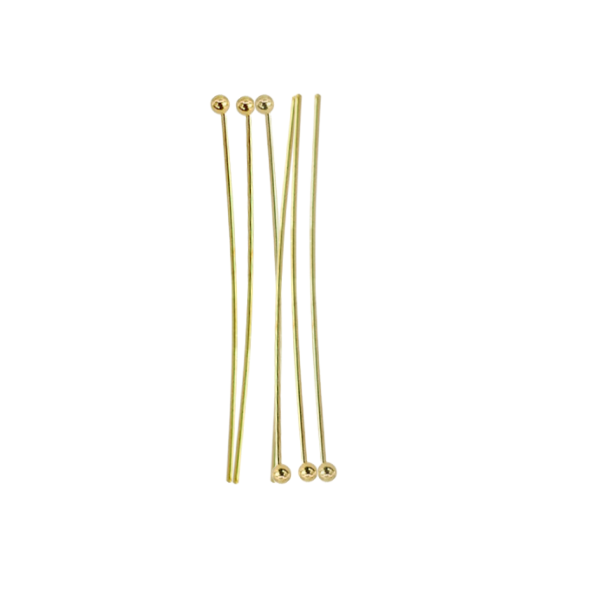 Alfiler Cabeza Redonda 45x.6mm Dorado
