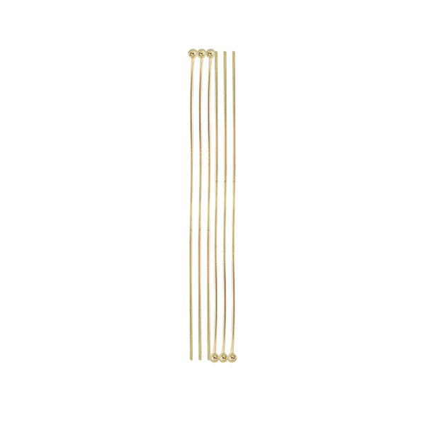 Alfiler Cabeza Redonda 61x.6mm Dorado