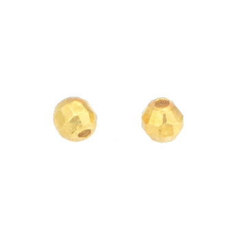 Esfera Diamantada 3mm Dorado Brillante