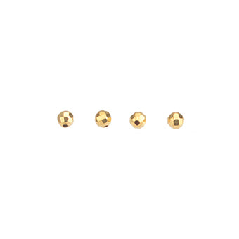 Esfera Diamantada 4mm Dorado Brillante