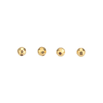 Esfera Diamantada 5mm Dorado Brillante