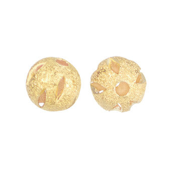 Esfera Laser 8mm Dorado Brillante