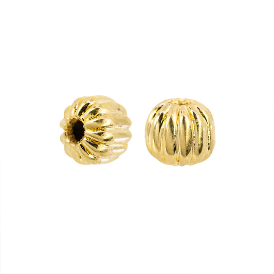 Esfera Corrugada 4x4mm Dorado