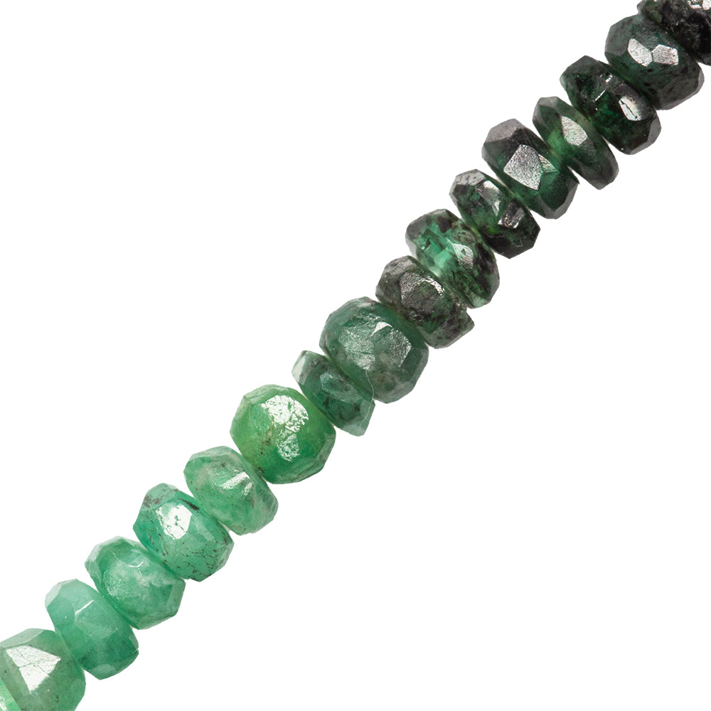 PF Esmeralda Róndela Facetada Degradado 1.5-2.5x3-3.5mm Verde