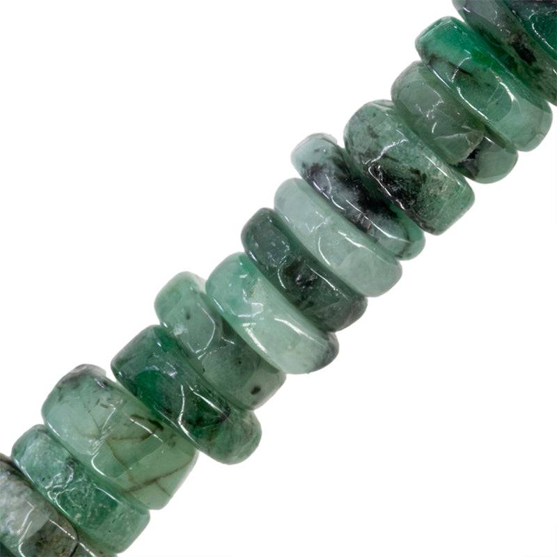 PF Esmeralda Heishi Moneda 1.83x4.96mm Verde