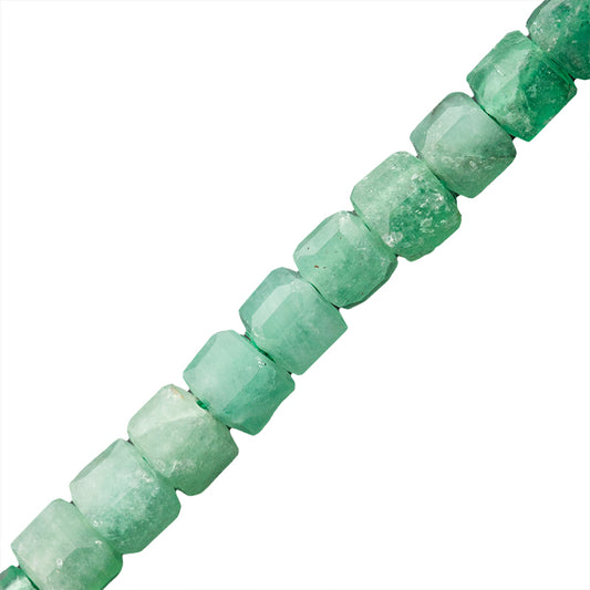 Esmeralda Cubo Facetado 2mm A Verde Degradado