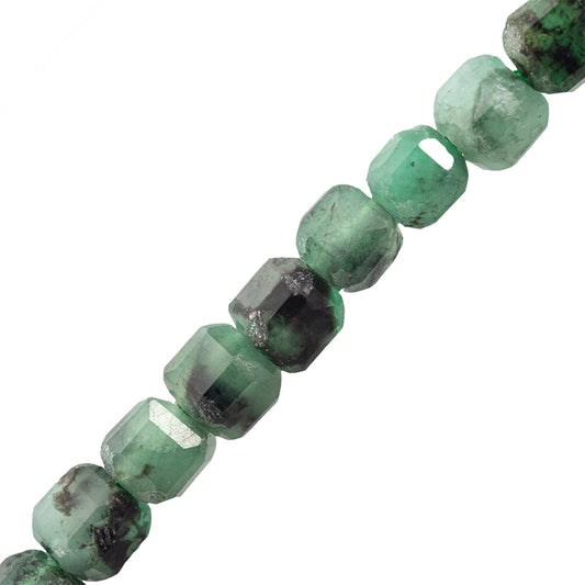 Esmeralda Cubo Facetado 2.5mm Verde