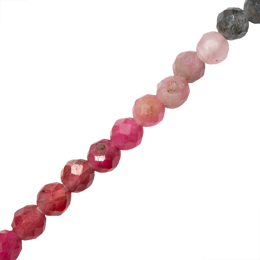 Espinela Esfera Facetada 2mm Multicolor