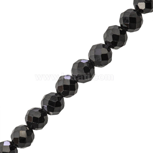 Espinela Esfera Facetada 3mm Negro