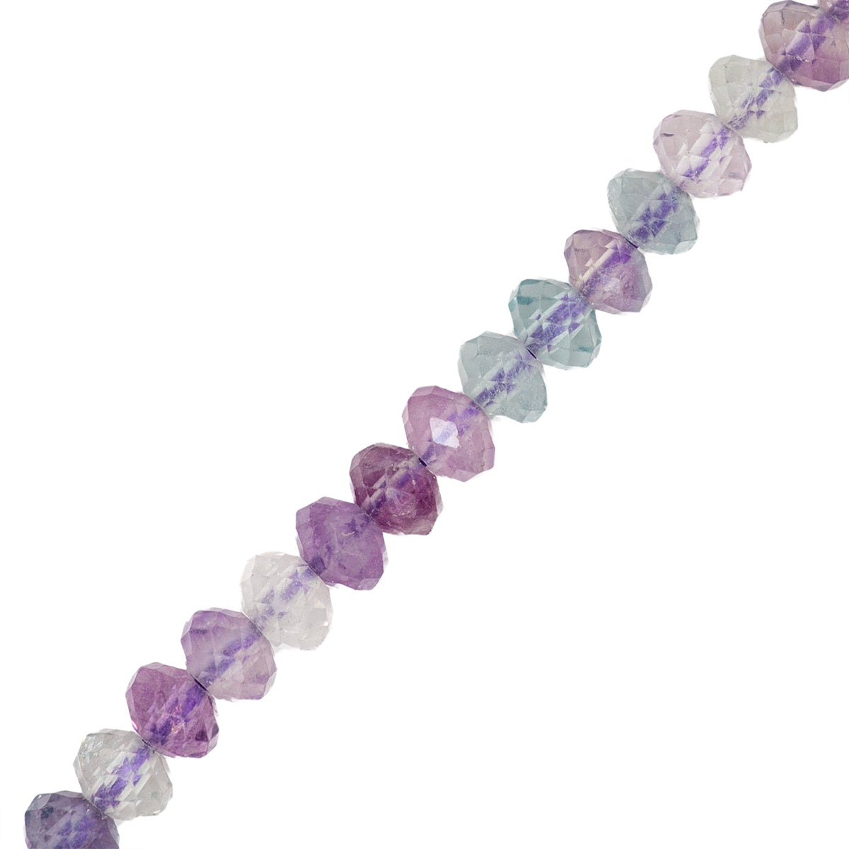 Fluorita Rondela Facetada 3x4mm Multicolor