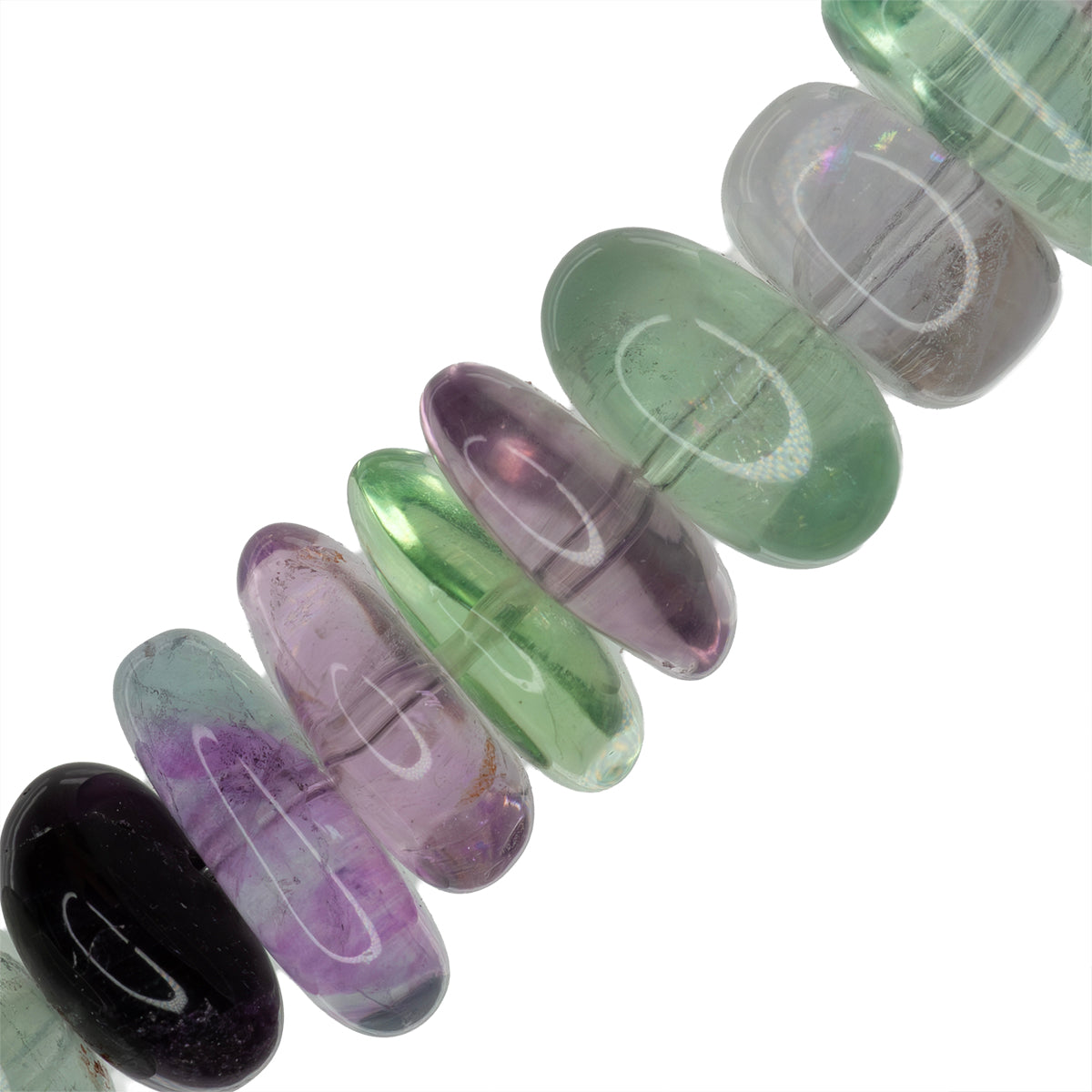 Fluorita Nugget 4-10x12-17mm Verde
