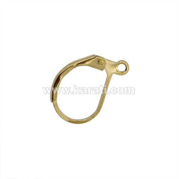 Gancho Frances para arete 15.8x10mm Dorado