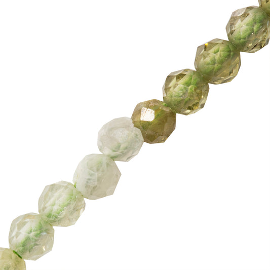 Granate Grossular Esfera Facetada 2mm Verde
